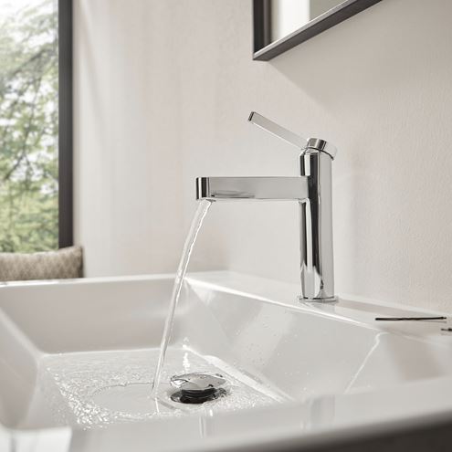 HANSGROHE FINORIS umyvadlová stojánková baterie, s odtokovou soupravou, EcoSmart, chrom 76010000 Obrázek - fotka