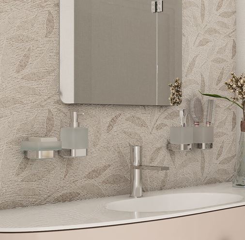 NIMCO NIKAU mýdlenka, nástěnná, sklo, chrom NK 30059C-26 Obrázek - fotka