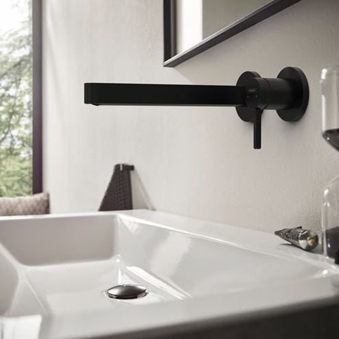 HANSGROHE FINORIS umyvadlová podomítková baterie, s odtokovou soupravou, EcoSmart, matná černá 76050670 Obrázek - fotka
