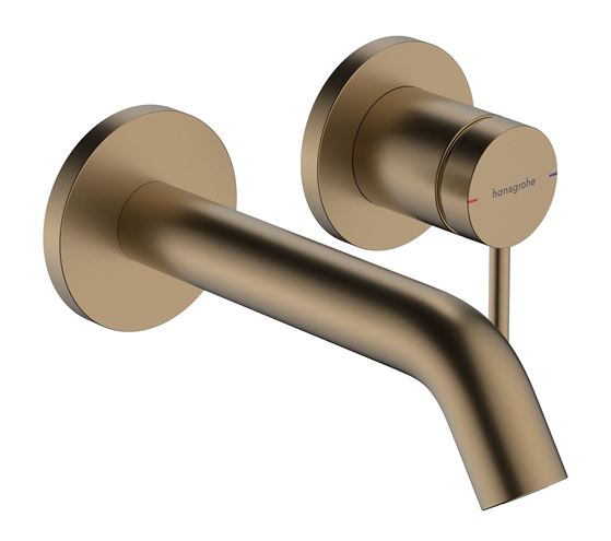 HANSGROHE TECTURIS S umyvadlová podomítková baterie, s odtokovou soupravou, EcoSmart+, kartáčovaný bronz 73350140 Obrázek - Hlavní obrázek