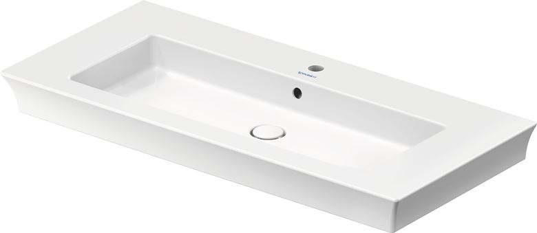 DURAVIT WHITE TULIP umyvadlo 105,5 cm, s otvorem pro baterii a přepadem 2363100000 Obrázek - Hlavní obrázek