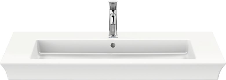 DURAVIT WHITE TULIP umyvadlo 105,5 cm, s otvorem pro baterii a přepadem 2363100000 Obrázek - fotka