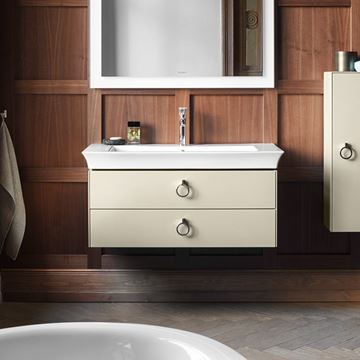 DURAVIT WHITE TULIP umyvadlo 105,5 cm, s otvorem pro baterii a přepadem 2363100000 Obrázek - fotka
