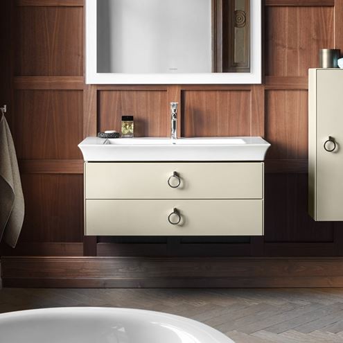 DURAVIT WHITE TULIP umyvadlo 105,5 cm, s otvorem pro baterii a přepadem 2363100000 Obrázek - fotka