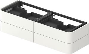 DURAVIT HAPPY D.2 PLUS skříňka pod umyvadlo 160x40,8x55 cm, 2 zásuvky, Push-open, bílá vysoký lesk