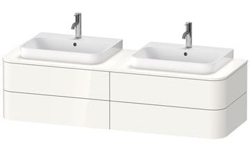 DURAVIT HAPPY D.2 PLUS skříňka pod umyvadlo 160x40,8x55 cm, 2 zásuvky, Push-open, bílá vysoký lesk HP4974B2222 Obrázek - fotka