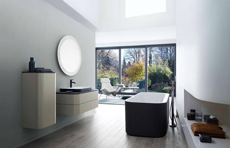 DURAVIT HAPPY D.2 deska pod umyvadlo s 2 výřezy 160x55x1,6 cm, bílá vysoký lesk HP032HB2222 Obrázek - fotka