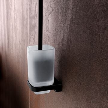 NIMCO MAYA WC štětka, nástěnná, sklo, černá MAC 29094CN-90 Obrázek - fotka