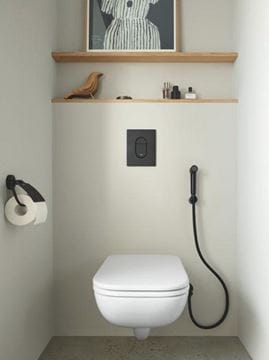 GROHE SILVERFLEX sprchová hadice 1250 mm, hladká, TwistStop, AntiFold, plast, phantom black 28362KF1 Obrázek - fotka