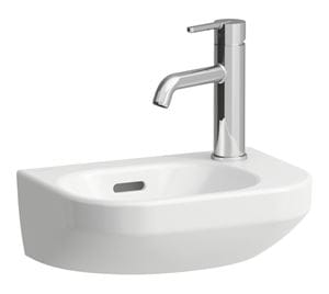 LAUFEN LUA umývátko 50 cm, s otvorem pro baterii vpravo, s přepadem, LCC