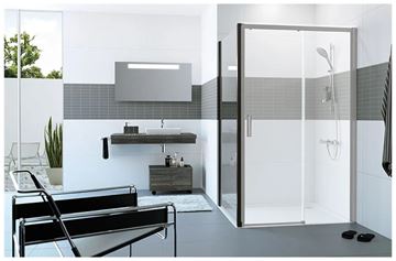 HÜPPE CLASSICS 2 EASY ENTRY BLACK EDITION boční stěna 80x200 cm, matná černá/čiré sklo C25403.123.322 Obrázek - fotka