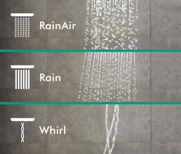 HANSGROHE RAINDANCE SELECT S 3JET ruční sprcha pr. 125 mm, 3 proudy, kartáčovaný bronz 26530140 Obrázek - fotka