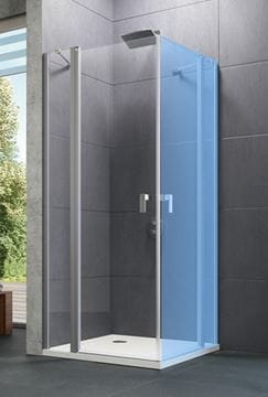 HÜPPE DESIGN PURE sprchové dveře 100x200 cm, křídlové, stříbrná lesklá/čiré sklo