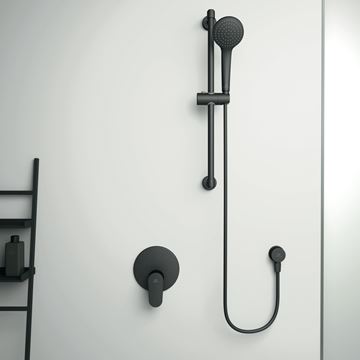 IDEAL STANDARD IDEALRAIN nástěnné kolínko, matná černá  BC808XG Obrázek - fotka