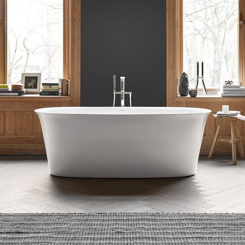 DURAVIT WHITE TULIP vanová baterie na podlahu, se sprchovou soupravou, chrom WT5250000010 Obrázek - fotka