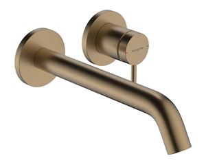 HANSGROHE TECTURIS S umyvadlová podomítková baterie, s odtokovou soupravou, EcoSmart+, kartáčovaný bronz