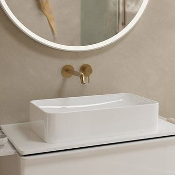 HANSGROHE TECTURIS S umyvadlová podomítková baterie, s odtokovou soupravou, EcoSmart+, kartáčovaný bronz 73351140 Obrázek - fotka