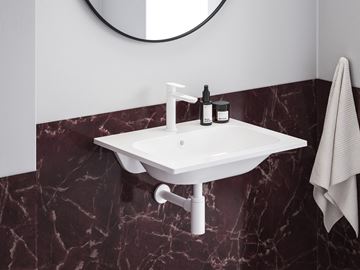 RAVAK CHROME SLIM umyvadlo 70 cm, s otvorem pro baterii a přepadem, litý mramor XJG01170001 Obrázek - fotka