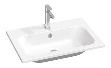 RAVAK CHROME SLIM umyvadlo 70 cm, s otvorem pro baterii a přepadem, litý mramor