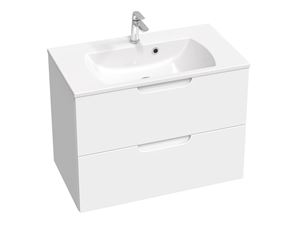 RAVAK SD CLASSIC II skříňka pod umyvadlo 80x45x58,5 cm, 2 zásuvky, lesklá bílá