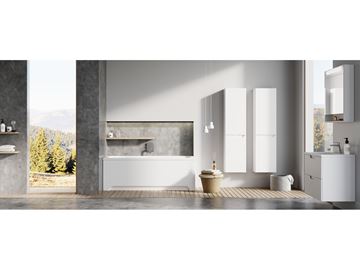 RAVAK CLASSIC II SB vysoká skříňka 40x26x160 cm, 2 dvířka, panty vlevo, lesklá bílá X000001472 Obrázek - fotka