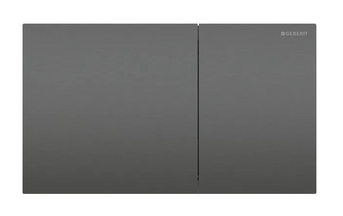 GEBERIT SIGMA 70 ovládací tlačítko pro dvě splachování, easy-to-clean, ocel, kartáčovaný černý chrom 115.622.QD.1 Obrázek - Hlavní obrázek