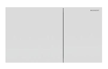 GEBERIT SIGMA 70 ovládací tlačítko pro dvě splachování, easy-to-clean, ocel, matná bílá 