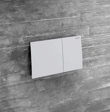 GEBERIT SIGMA 70 ovládací tlačítko pro dvě splachování, easy-to-clean, ocel, matná bílá  115.622.JT.1 Obrázek - fotka