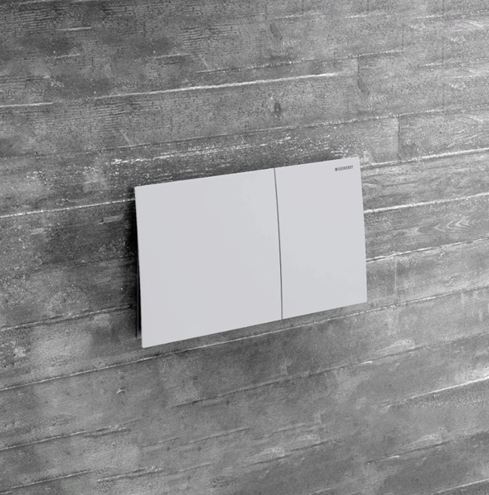 GEBERIT SIGMA 70 ovládací tlačítko pro dvě splachování, easy-to-clean, ocel, matná bílá  115.622.JT.1 Obrázek - fotka
