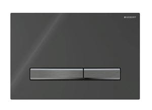 GEBERIT SIGMA 50 ovládací tlačítko pro dvě splachování, easy-to-clean, zinek/plast, černá 
