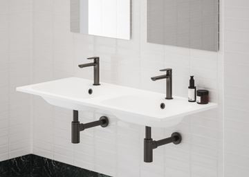 RAVAK ELEGANTA umyvadlová stojánková baterie, EcoFlow, kartáčovaný grafit X070327 Obrázek - fotka