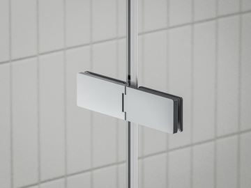 RAVAK COOL COSD2 120 sprchové dveře 120x195 cm, křídlové, lesklý chrom/čiré sklo X0VVGCA00Z1 Obrázek - fotka