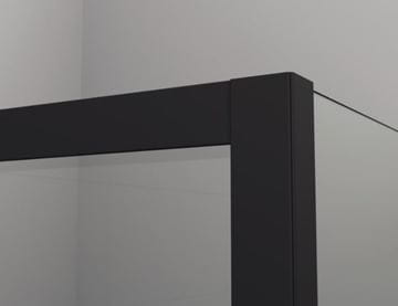 RONAL AMALIA D35S2 sprchové dveře 120x200 cm, posuvné, matná černá/čiré sklo D35S2 120 06 07 Obrázek - fotka