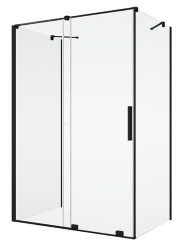 RONAL AMALIA D35S2 sprchové dveře 120x200 cm, posuvné, matná černá/čiré sklo D35S2 120 06 07 Obrázek - fotka