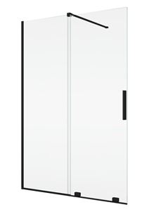 RONAL AMALIA D35S2 sprchové dveře 120x200 cm, posuvné, matná černá/čiré sklo