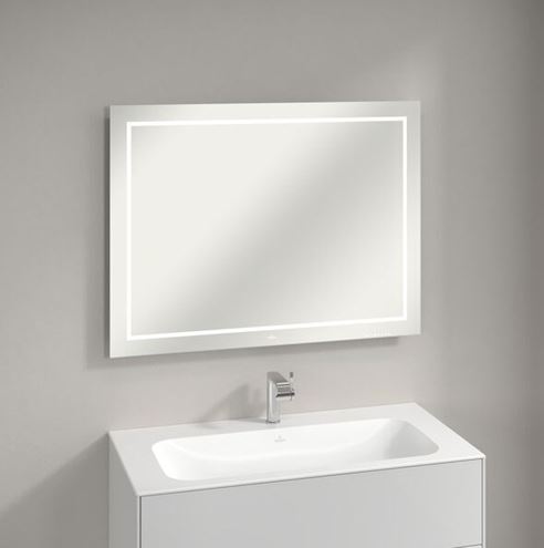 VILLEROY & BOCH FINION zrcadlo 100x75 cm, s osvětlením, s regulací teploty světla F6001000 Obrázek - fotka