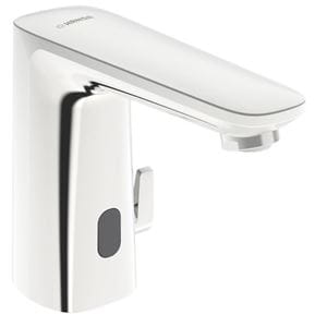 HANSA ELECTRA umyvadlová senzorová baterie s regulací teploty, napájení ze sítě, Bluetooth, chrom