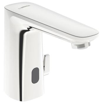 HANSA ELECTRA umyvadlová senzorová baterie s regulací teploty, napájení ze sítě, Bluetooth, chrom