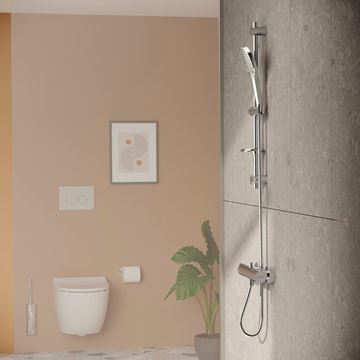 VITRA ORIGIN vanová nástěnná baterie, s přepínačem, chrom A42619 Obrázek - fotka