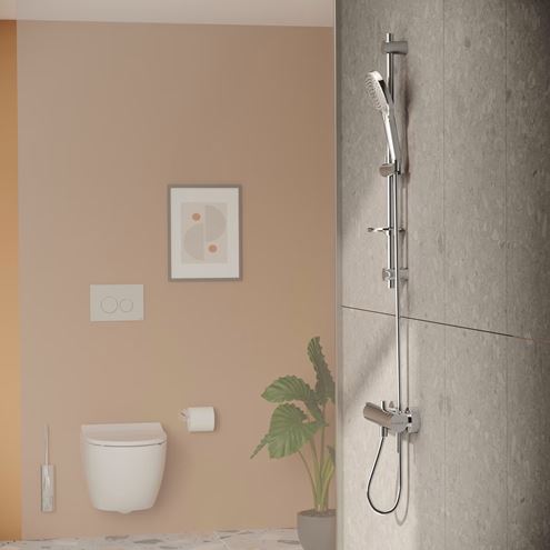 VITRA ORIGIN vanová nástěnná baterie, s přepínačem, chrom A42619 Obrázek - fotka
