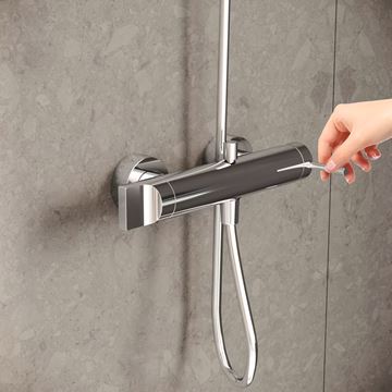 VITRA ORIGIN vanová nástěnná baterie, s přepínačem, chrom A42619 Obrázek - fotka