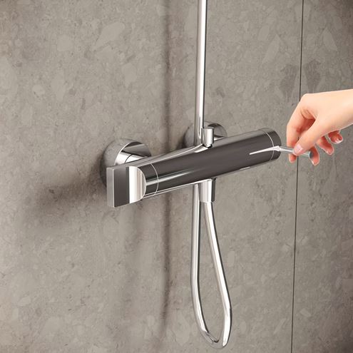 VITRA ORIGIN vanová nástěnná baterie, s přepínačem, chrom A42619 Obrázek - fotka