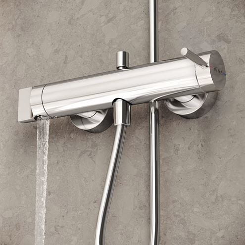 VITRA ORIGIN vanová nástěnná baterie, s přepínačem, chrom A42619 Obrázek - fotka