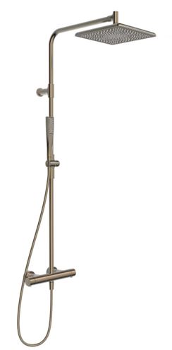 HANSA AURELIA sprchový set s termostatickou baterií, horní sprcha, ruční sprcha, tyč, hadice, broušený bronz 4719911381 Obrázek - Hlavní obrázek