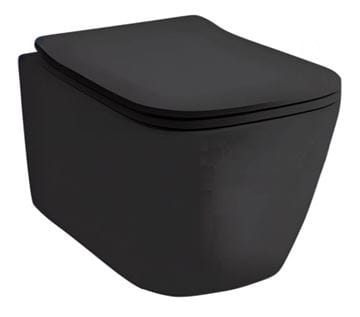 ARTCERAM A16 závěsné WC, Rimless splachování, matná černá 