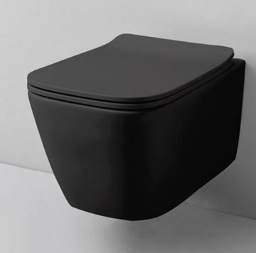 ARTCERAM A16 WC sedátko slim, SoftClose, matná černá  ASA001 17,71 Obrázek - fotka