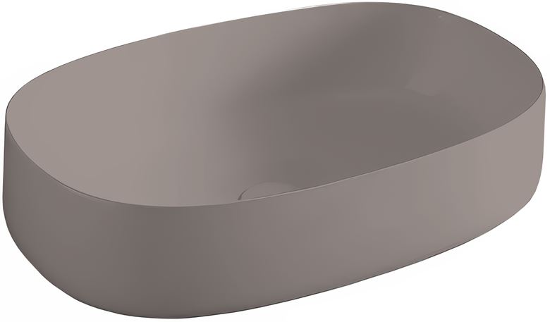ARTCERAM COGNAC QUADRO umyvadlo na desku 55 cm, bez přepadu, Saniglaze, brown tortora COL003 40,34 Obrázek - Hlavní obrázek