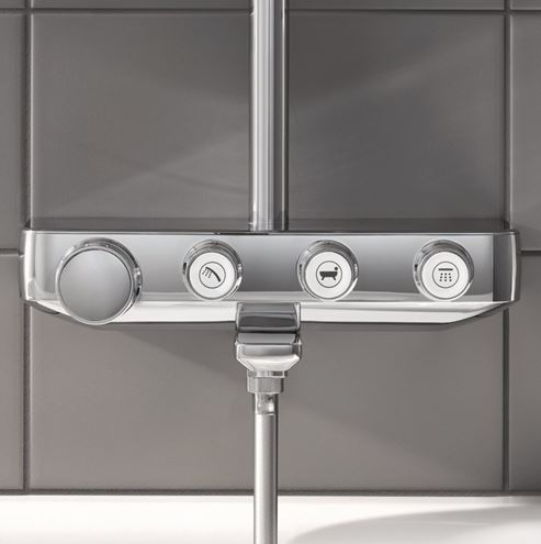 GROHE EUPHORIA SMARTCONTROL SYSTEM 260 vanová termostatická baterie, s horní a ruční sprchou se 3 proudy, chrom 26510000 Obrázek - fotka