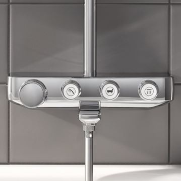 GROHE EUPHORIA SMARTCONTROL SYSTEM 260 vanová termostatická baterie, s horní a ruční sprchou se 3 proudy, chrom 26510000 Obrázek - fotka