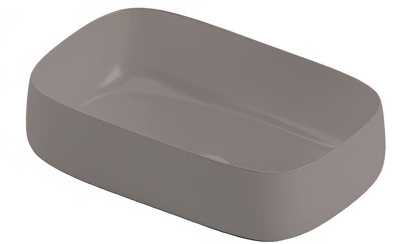 ARTCERAM COGNAC QUADRO umyvadlo na desku 55 cm, bez přepadu, Saniglaze, gravel COL008 60,34 Obrázek - Hlavní obrázek